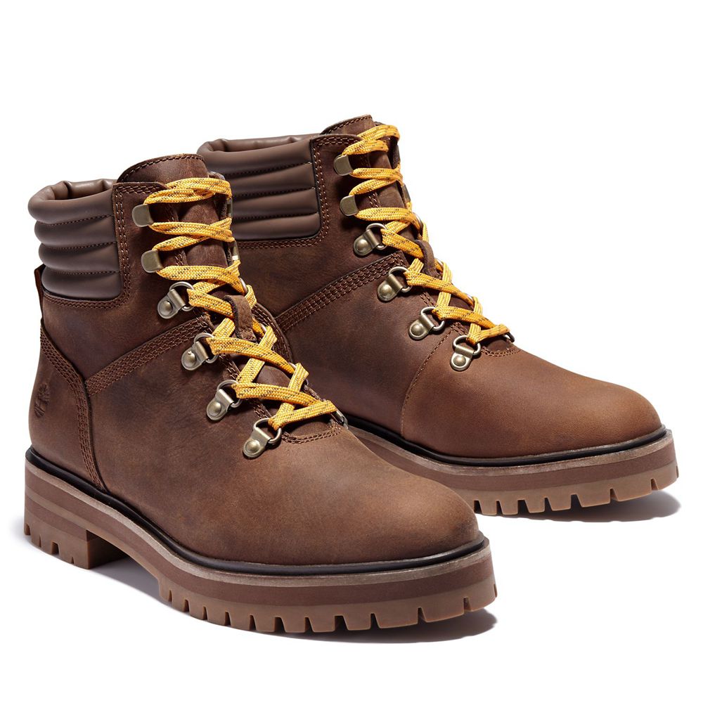 Botas Con Cordones Timberland Argentina Mujer - London Square - Marrones - SAEXQW-690